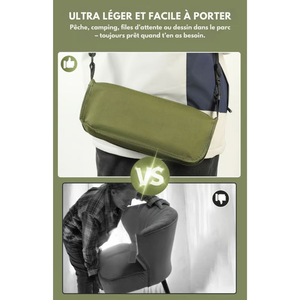 2-in-1 chair bag-waterproof folding chair & backpack for outdoor adventure 4