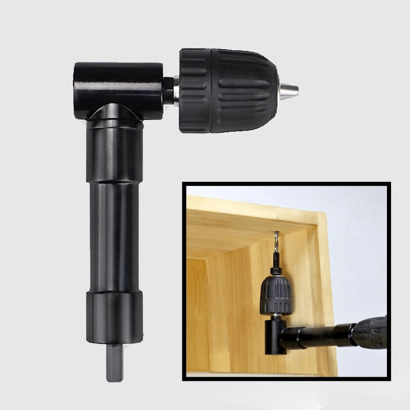 Variant image for 90-Degree Right Angle Drill Extension for Tight Spaces – Compatible with All Electric and Hand Drills-1