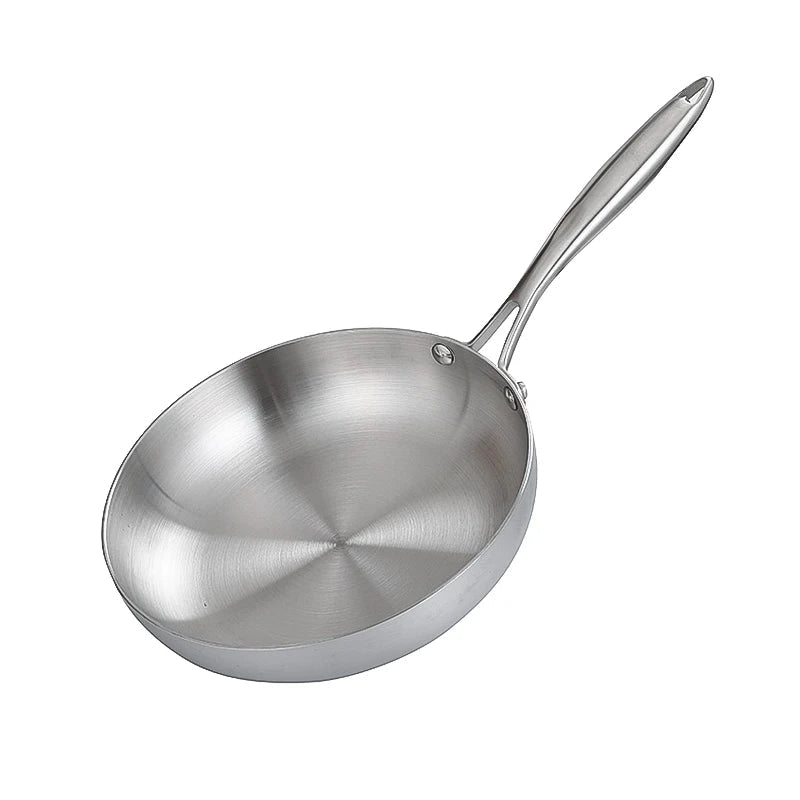 Premium Kitchenware - 304 Stainless Steel Frying Pan for Induction & Gas Stoves 7