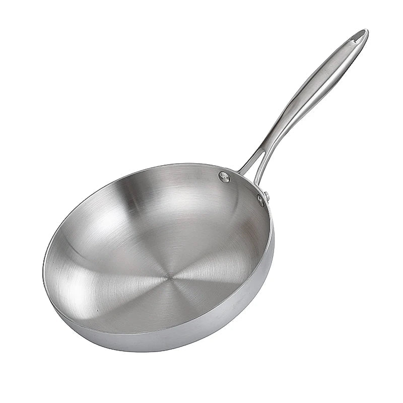 Premium Kitchenware - 304 Stainless Steel Frying Pan for Induction & Gas Stoves 8