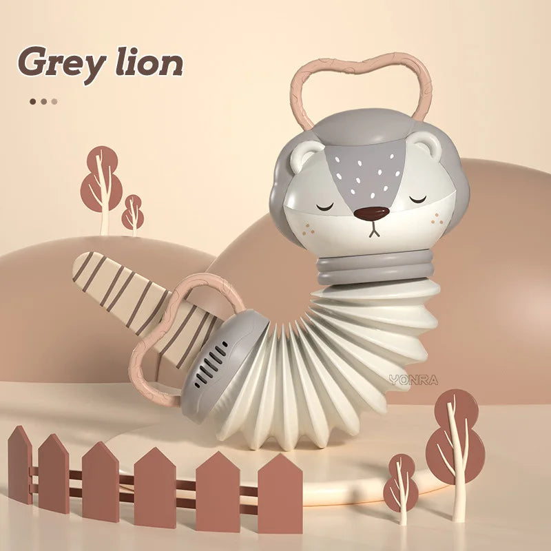 SensoryFun - 2-in-1 Baby Accordion & Rattle for Auditory Development 8