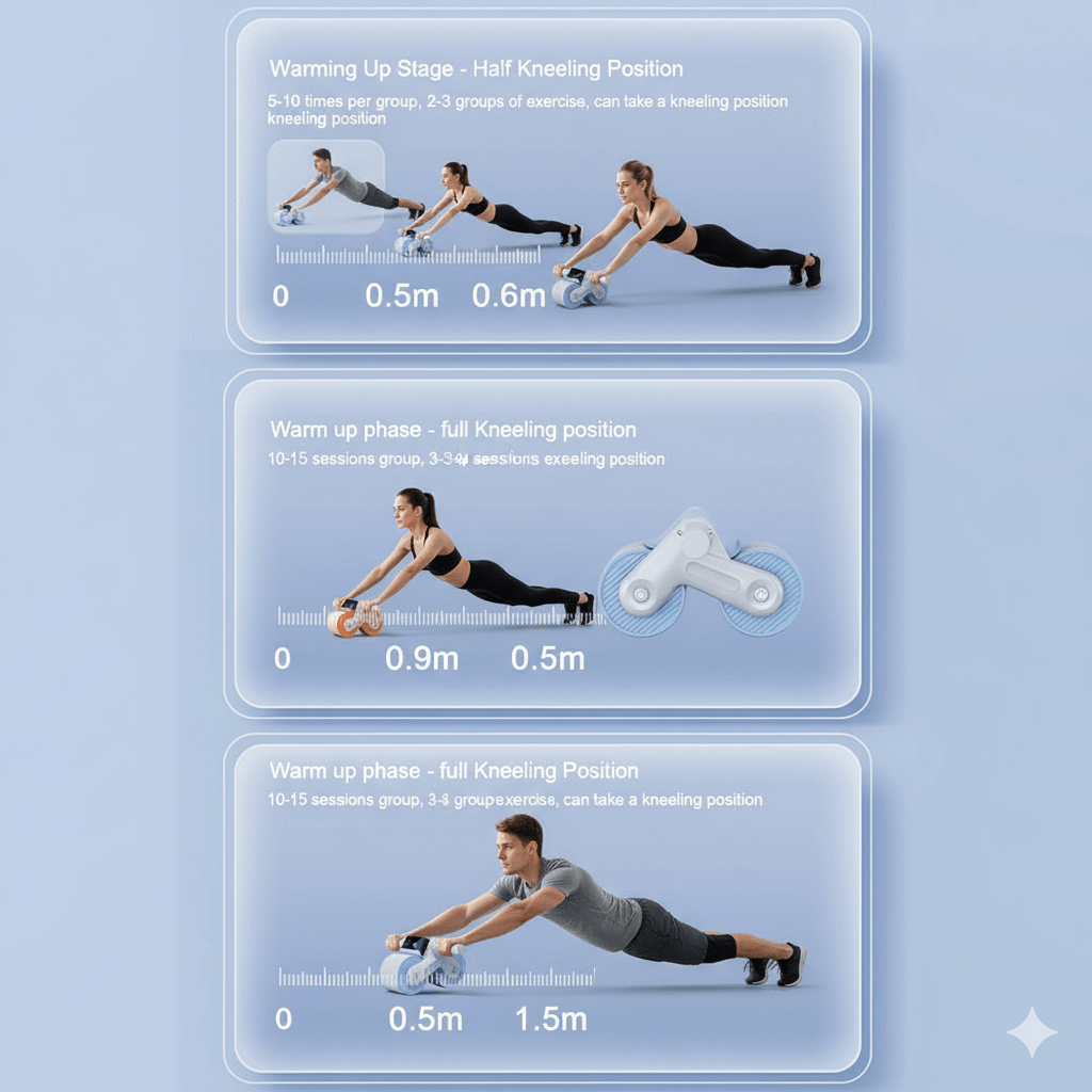 ABTRAIN PRO – Automatic Roller with Auto Roll-Back for Core Training