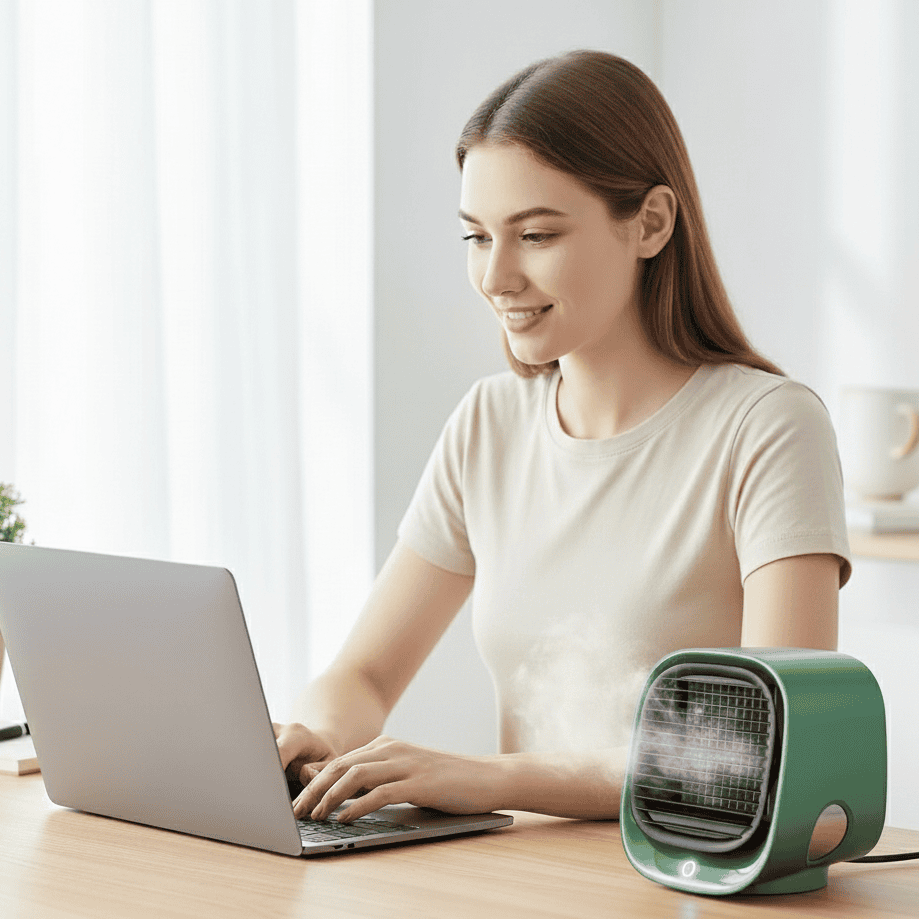 AeroBreeze 2-in-1 Air Cooler & Humidifier | Dual Function Cooling & Moisture | Energy Efficient Home Air Device