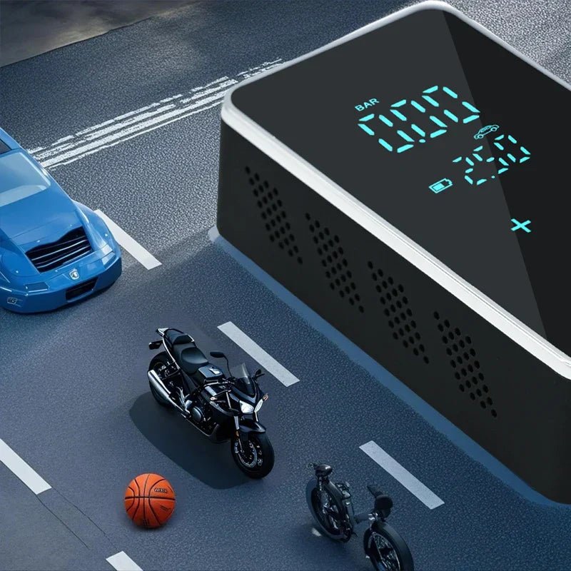 AirMax Touch – Prenosná elektrická vzduchová pumpa s dotykovým displejom a 150 PSI