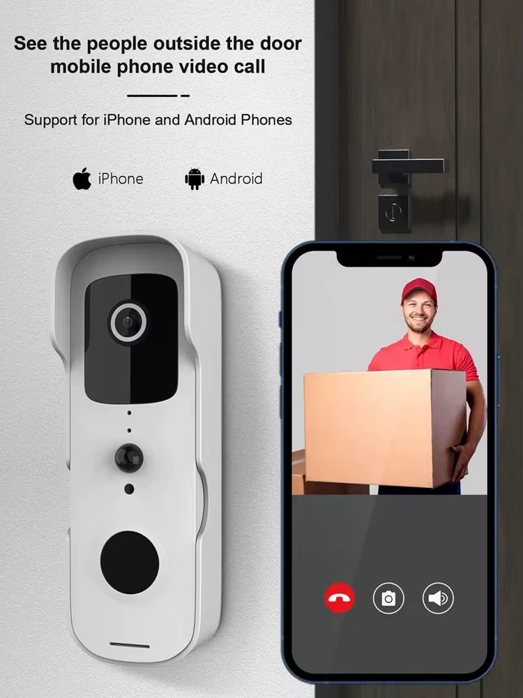 Smart Wireless Video Doorbell Camera with 1080p HD & Two-Way Audio 3