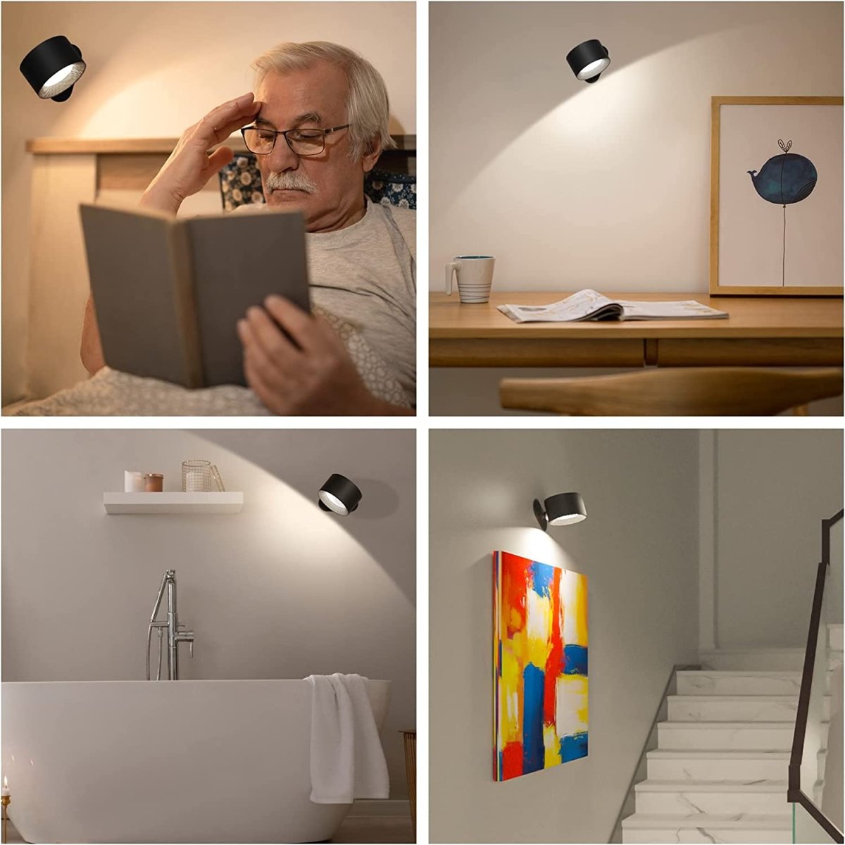 ZENLAMP – Wireless 360° Rotating LED Lamp for Flexible Lighting