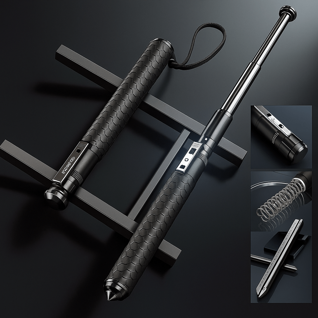 AllGuard Stick – Automatic Self-Defense Walking Stick with Stability Support