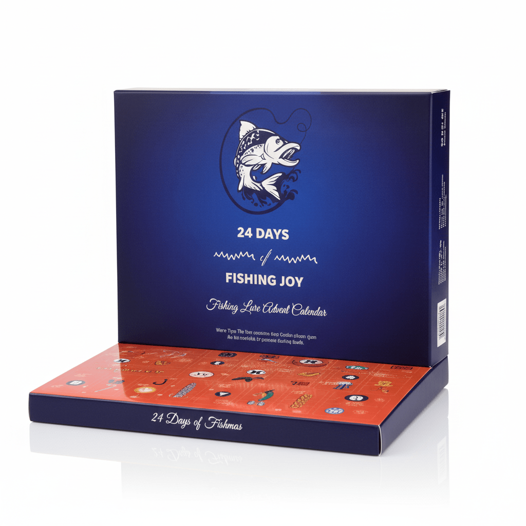 ANGLERVENT – 24 Days Christmas 2025 Countdown Fishing Tackle Set