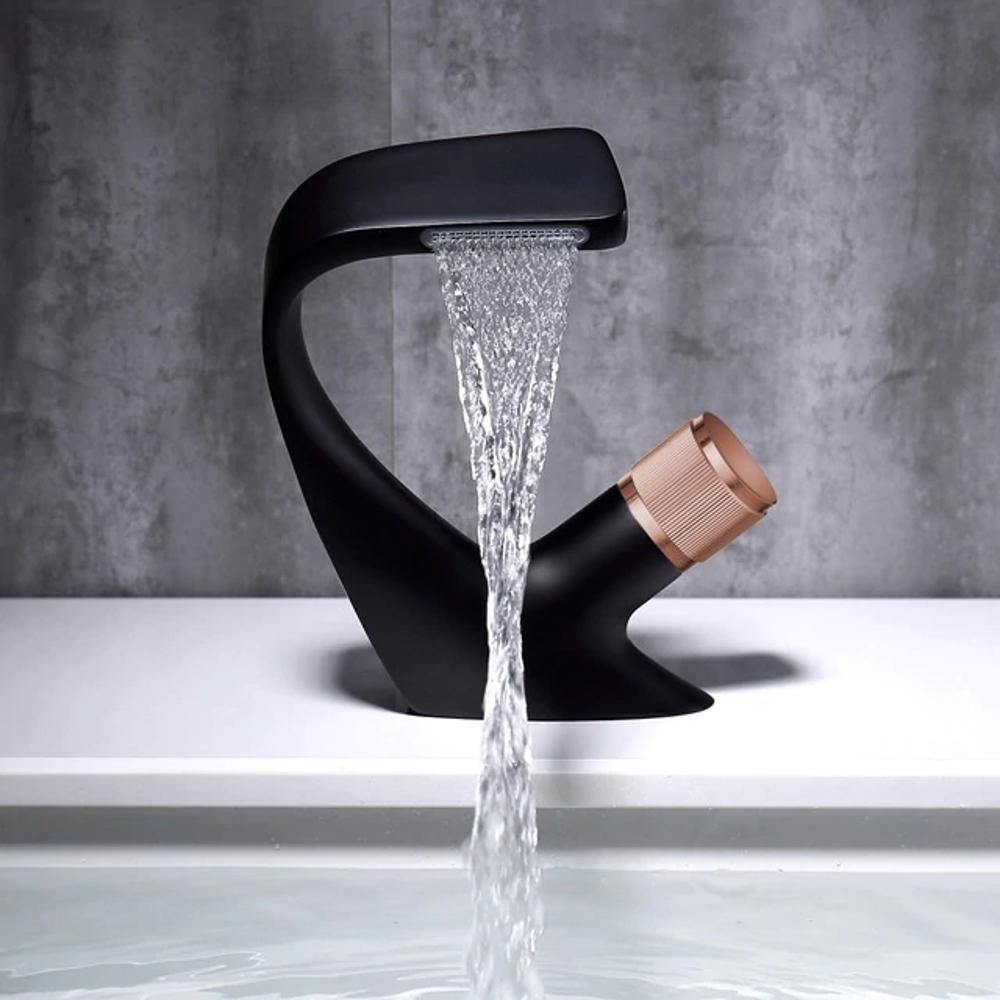 Aquacascade Basin TAP-modern waterfall wash basin made of brass for luxurious bathroom design 7