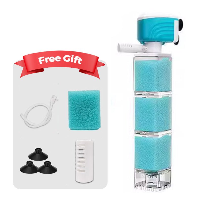 AQUAFLOW 5-IN-1 – Acqua Cristallina e Pulizia Automatica per Acquari