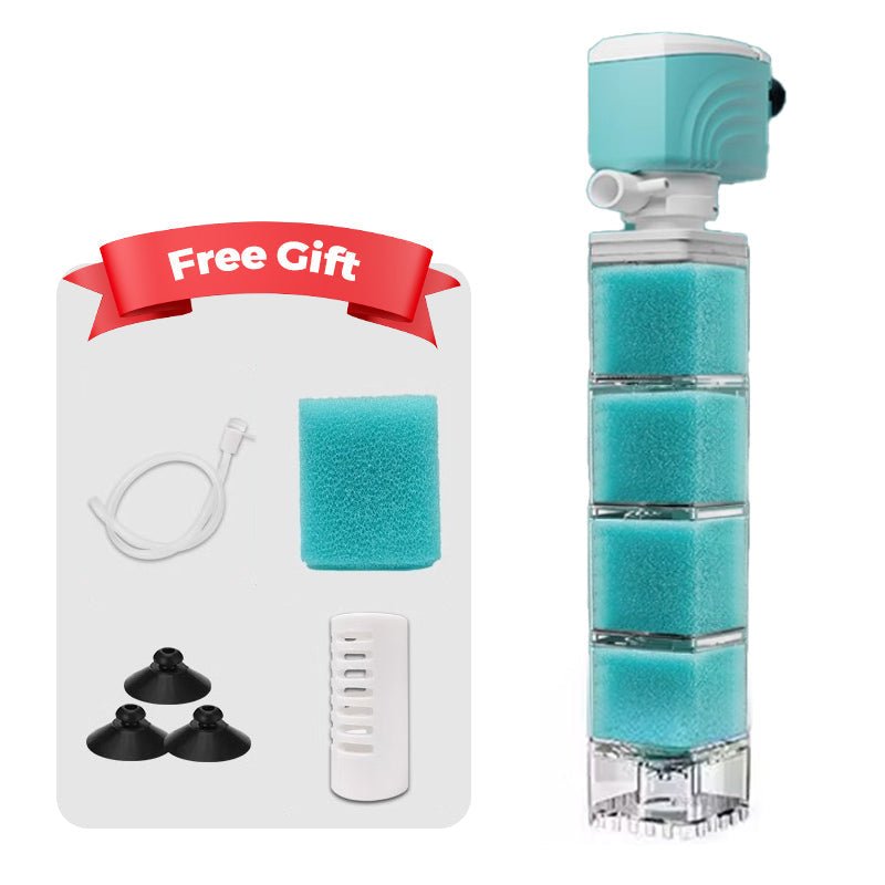 AQUAFLOW 5-IN-1 – Acqua Cristallina e Pulizia Automatica per Acquari