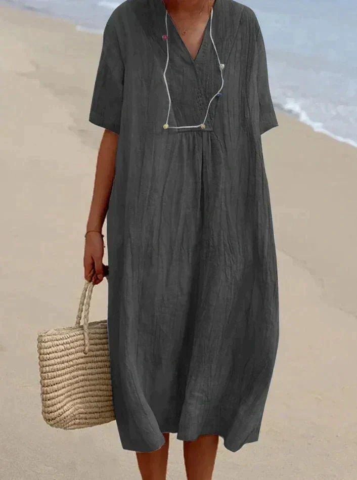 VESTIDO ARIA – Vestido de verão em algodão e linho para conforto máximo
