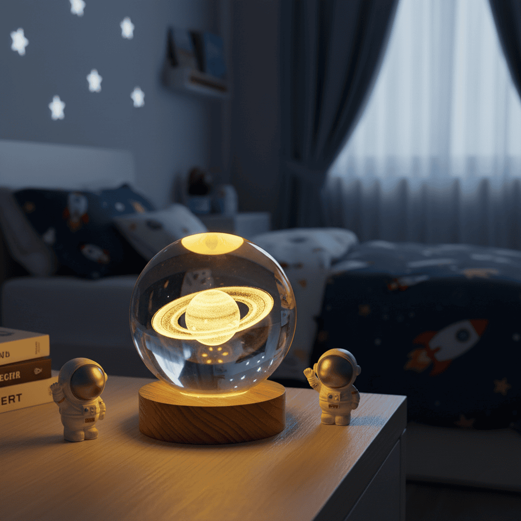 AURASHINE – 3D LED Crystal Lamp for Dreamy Night Ambiance