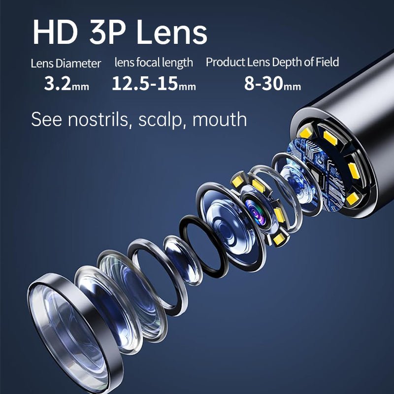 AURIVIEW – Pulitore Auricolare Intelligente con Telecamera HD