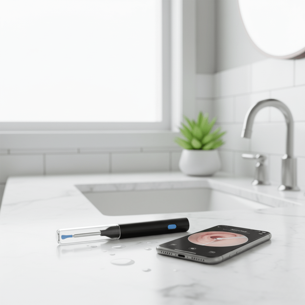 AURIVIEW – Pulitore Auricolare Intelligente con Telecamera HD