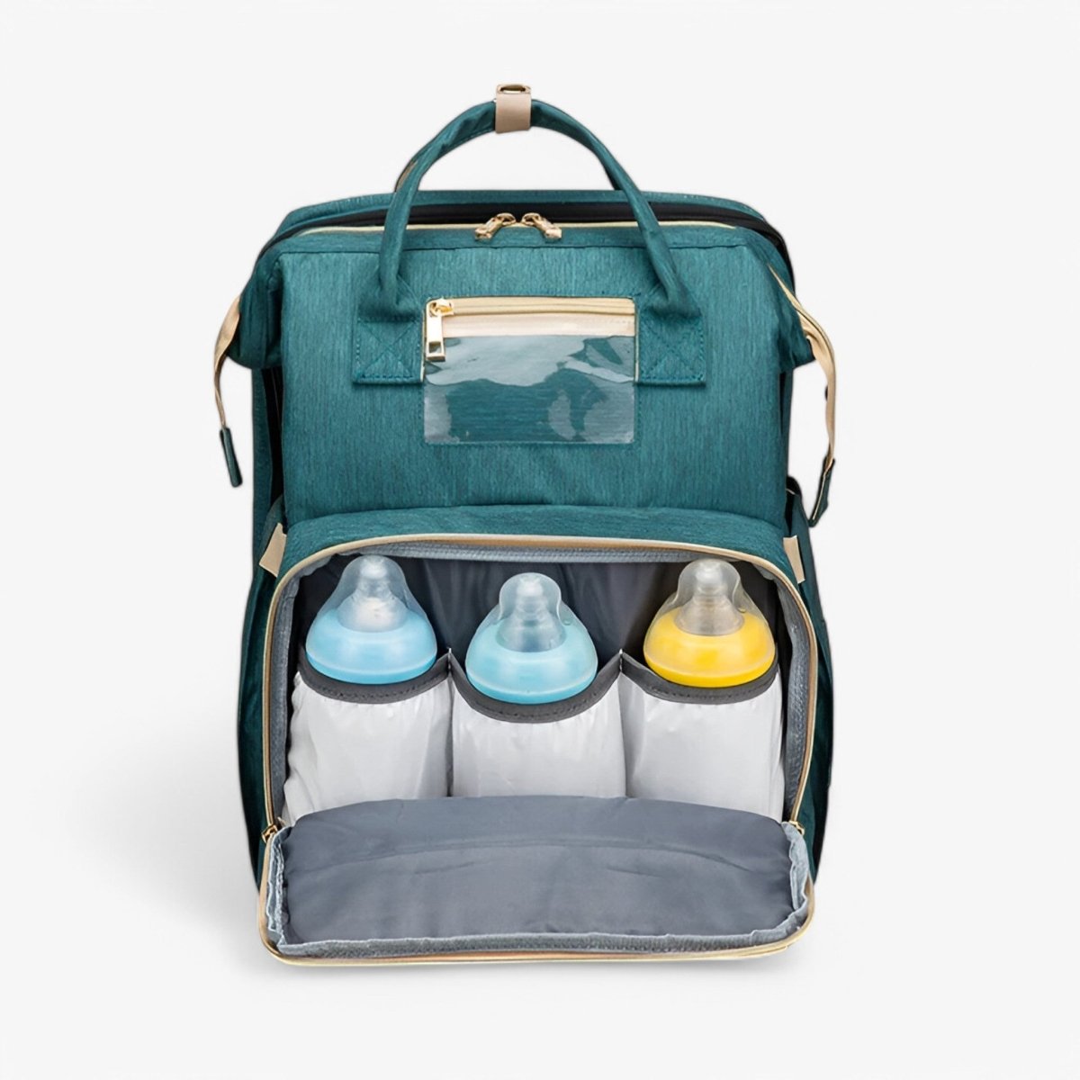 TravelNest - 2-in-1 Diaper Bag with Built-In Baby Bed, Water-Repellent Fabric 2