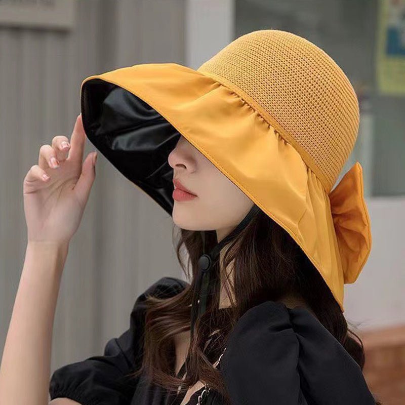 Summer Straw Sun Hat - Large Brim Anti-UV Protection for Outdoor Activities 2