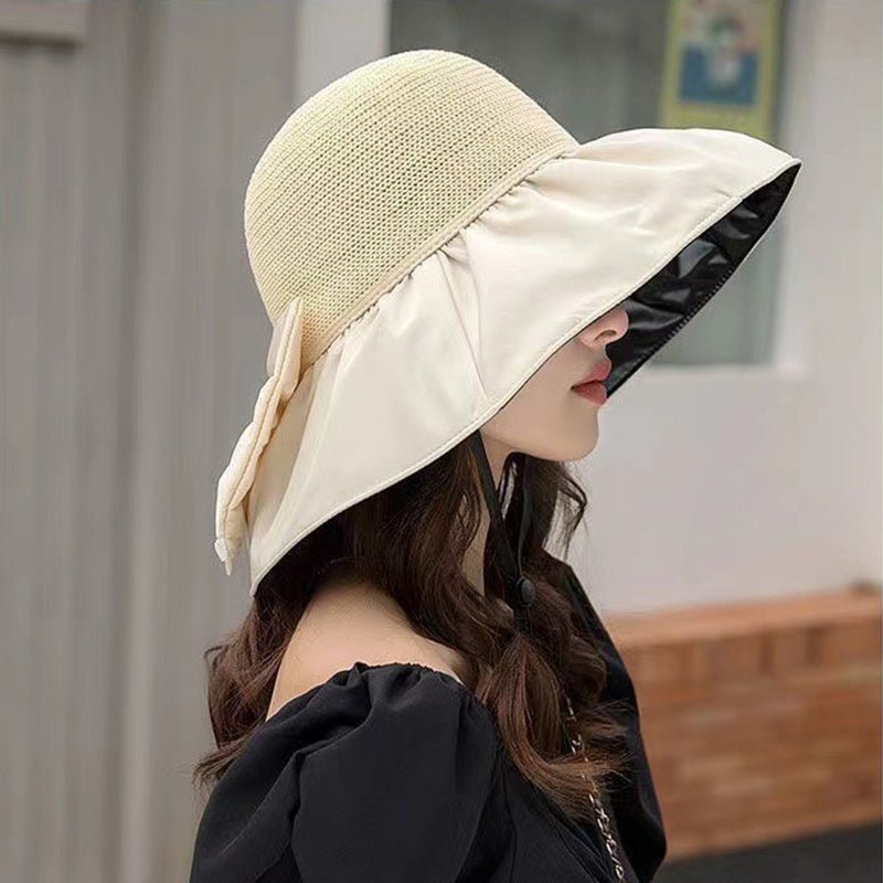 Summer Straw Sun Hat - Large Brim Anti-UV Protection for Outdoor Activities 4