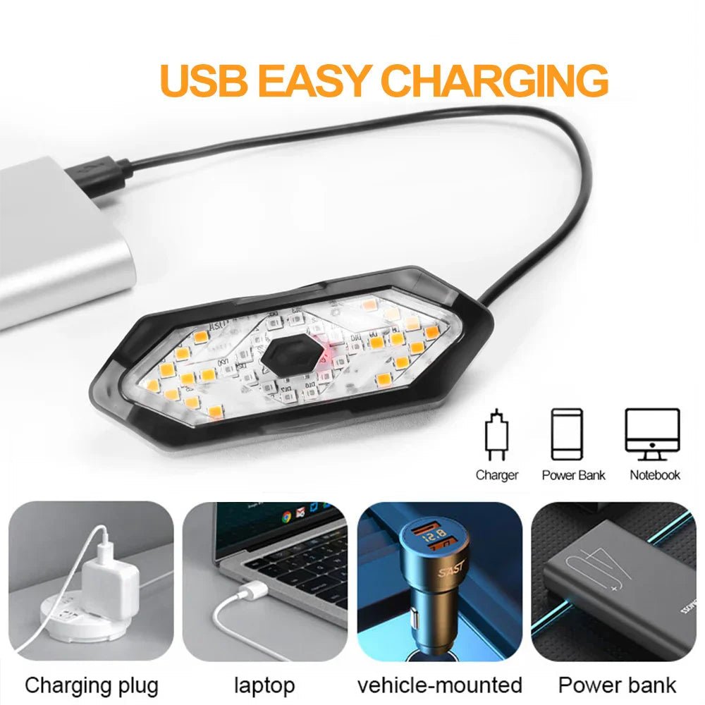 BikeGuard Light - Feu arrière de vélo rechargeable avec télécommande et 32 LED pour une sécurité maximale
