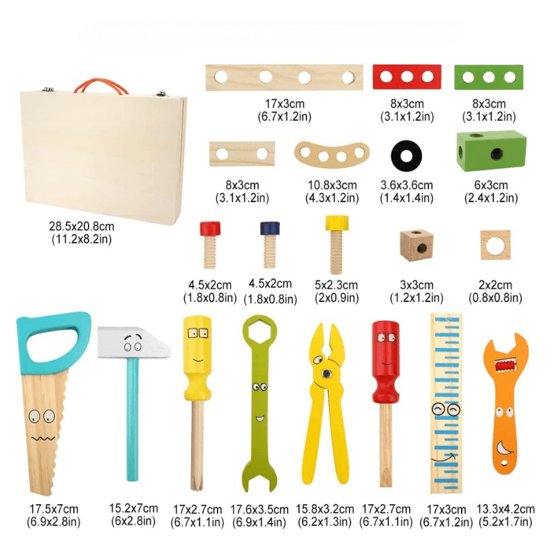 Buildaroo - Baukasten aus Holz für kreativen Bau- und Lernspaß