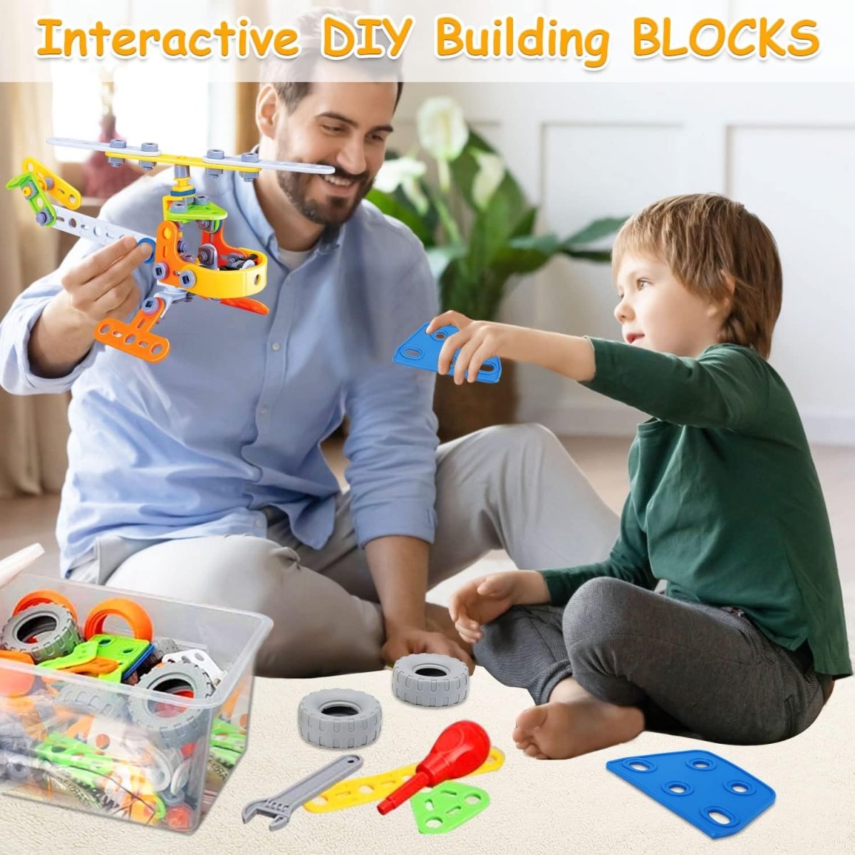 Buildbuddy Construction Set - Bunte Bauklötze für Kinder - Förderung von Kreativität und Motorik