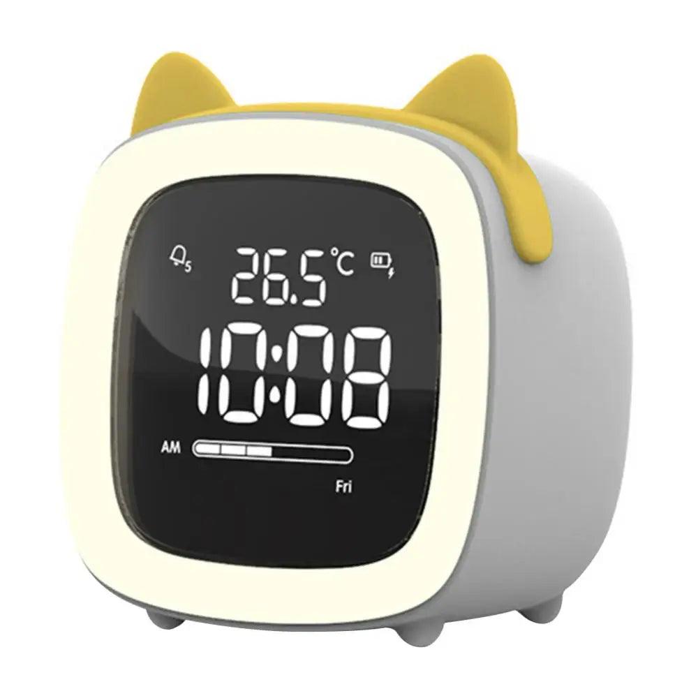 Rabbit Ear LED Night Light Alarm Clock with Digital Display & Timer 14