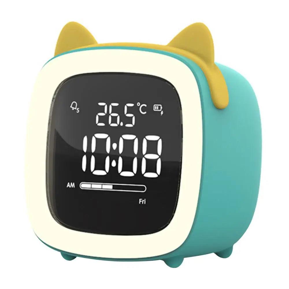 Rabbit Ear LED Night Light Alarm Clock with Digital Display & Timer 20