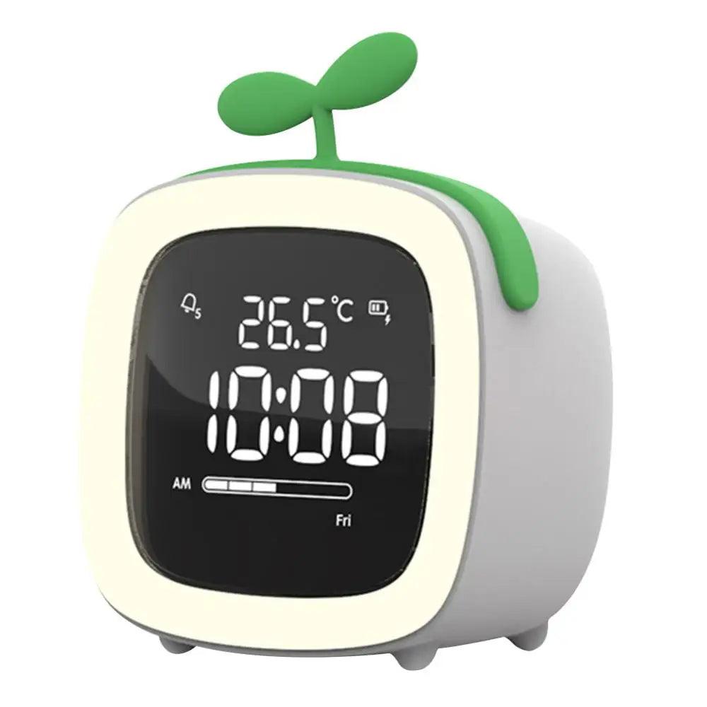 Rabbit Ear LED Night Light Alarm Clock with Digital Display & Timer 16