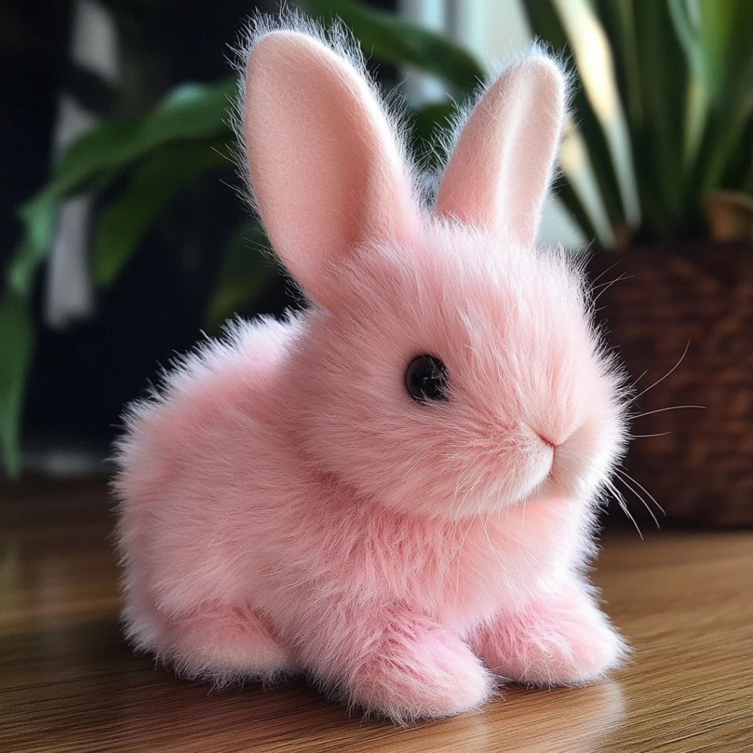 Cuddly Bunny Plush Toy - Interactive Soft Stuffed Animal with Realistic Movements 0