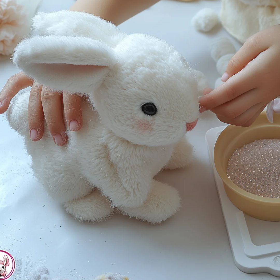 Cuddly Bunny Plush Toy - Interactive Soft Stuffed Animal with Realistic Movements 2