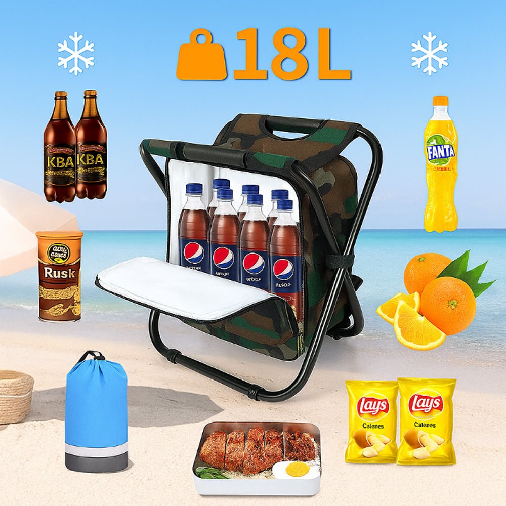 Camochair Pack-3-in-1 camouflage backpack with folding chair & cooling compartment 3