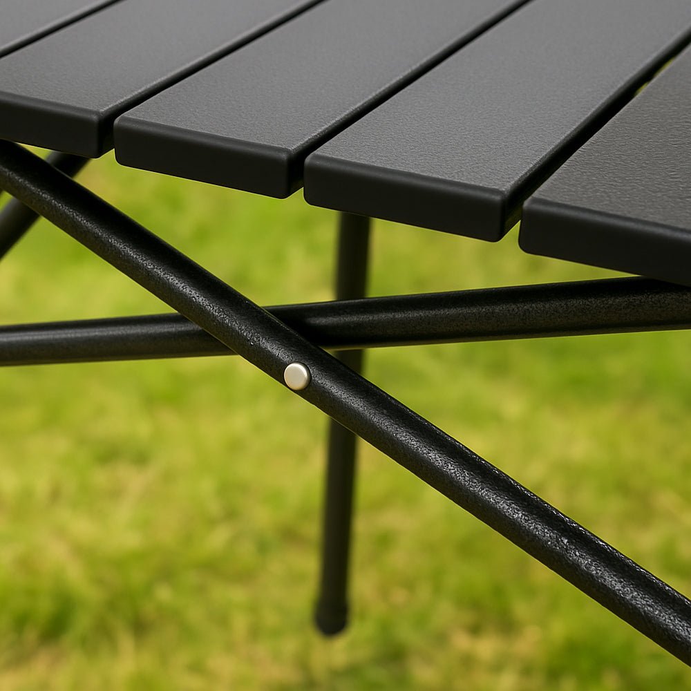 Campflex Table-foldable camping table with X frame & heat-resistant surface 6