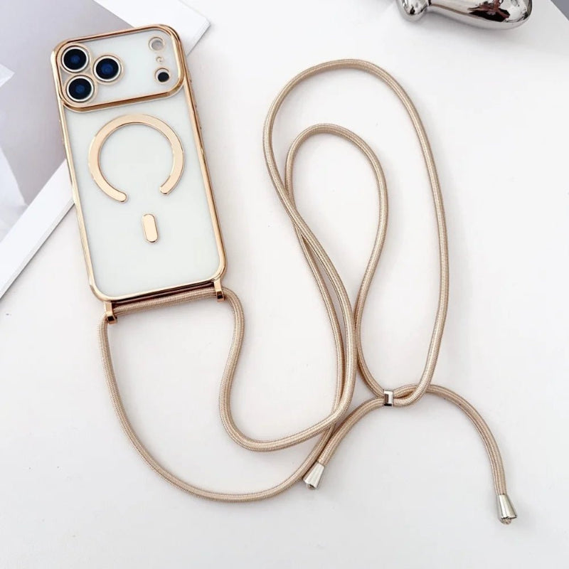 Adjustable Phone Lanyard for iPhone 11-17 Pro Max - Hands-Free Convenience & Durable Nylon Design 3
