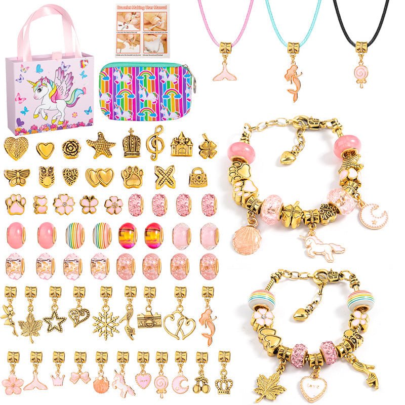 CHARMELLA – Kit per Creare Braccialetti con Charm Scintillanti per Ragazze Creative