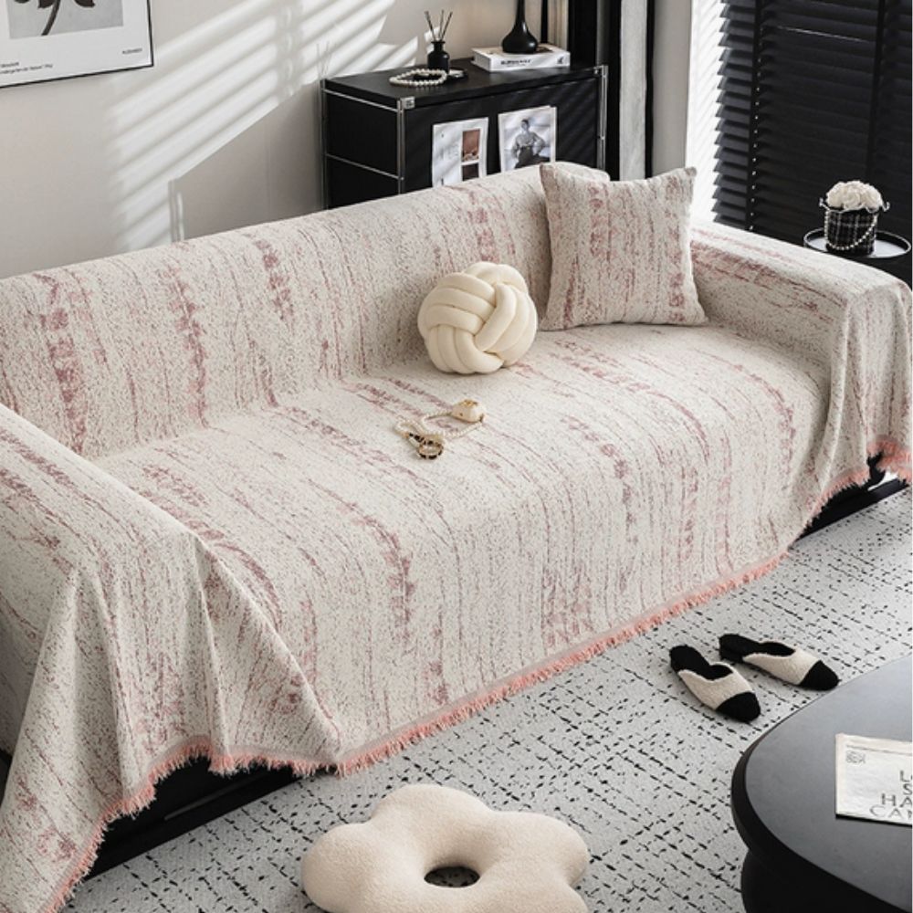 Almond Crest - Chenille Sofa Cover for Protection and Style, Easy Care 7