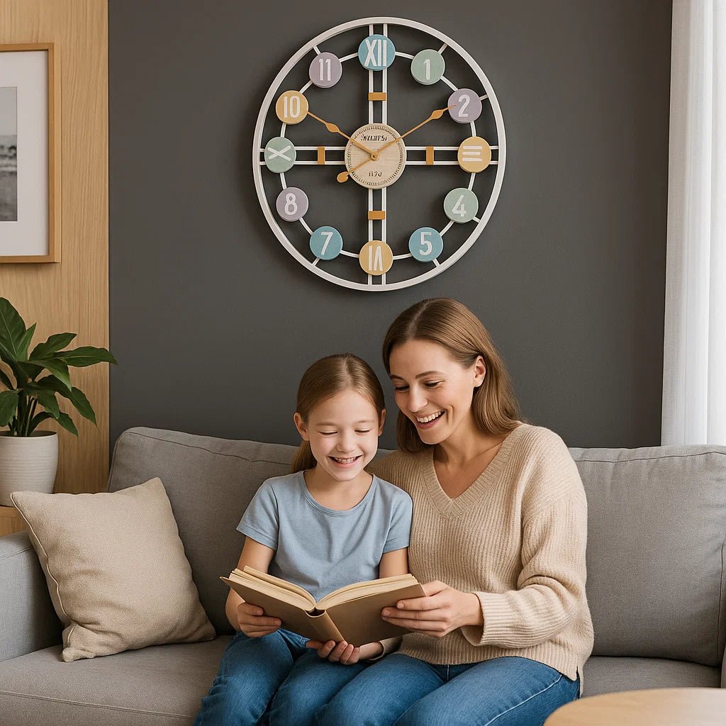 CHRONOPASTEL – Silent Wall Clock for Elegant Home Decor