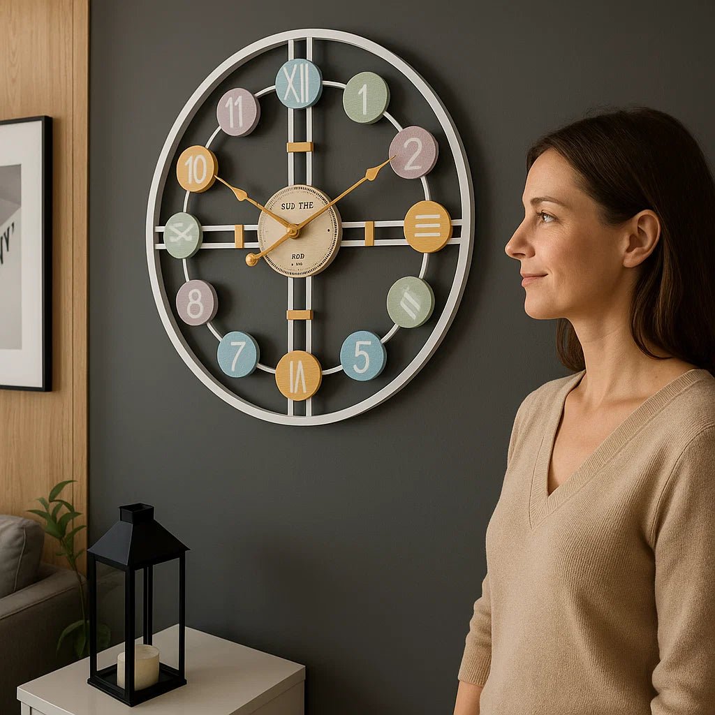 CHRONOPASTEL – Silent Wall Clock for Elegant Home Decor