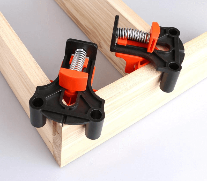Adjustable Corner Clamp Set for 60/90/120 Degree Angles – One-Handed Operation for Woodworking Projects-5