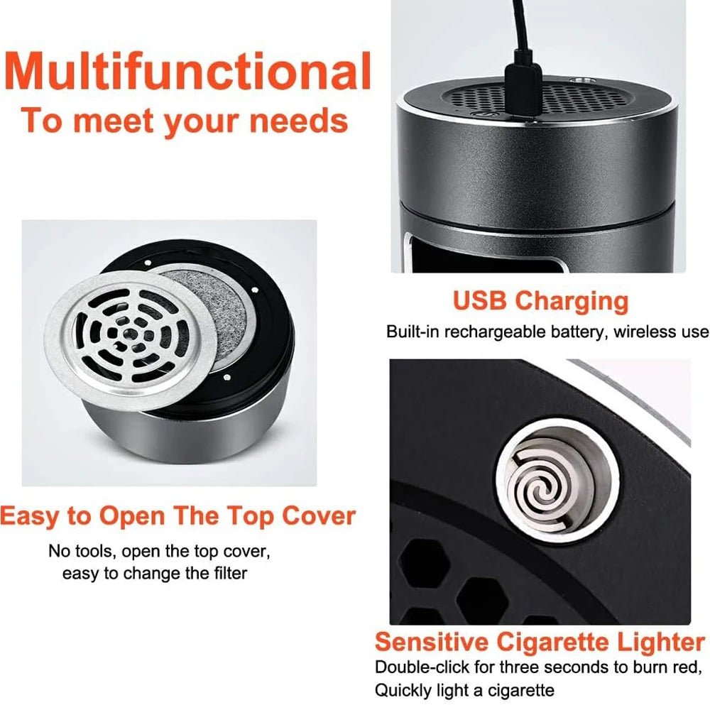 CLARASH – Smart USB Smokeless Ashtray with Advanced Air Filter