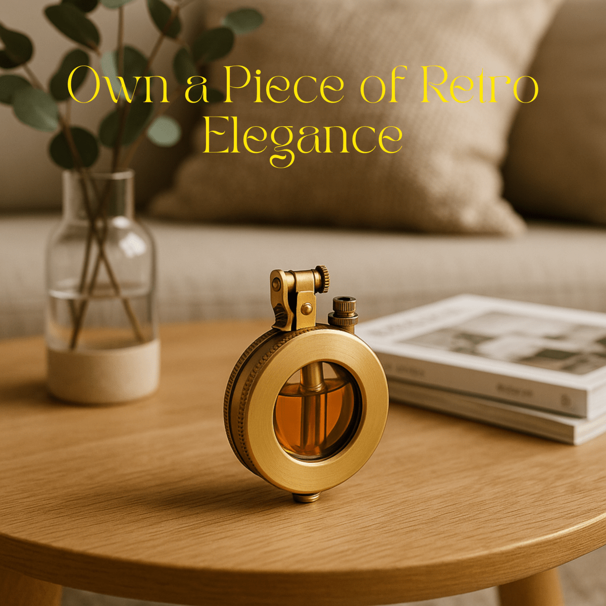CLASSIC TIME – Briquet à kérosène en métal rétro au design vintage
