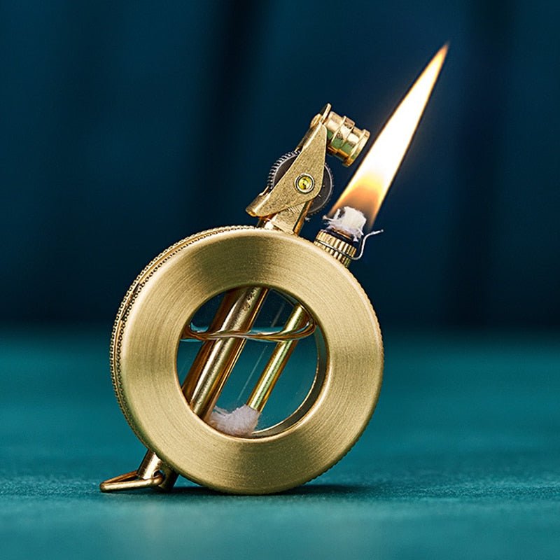 CLASSIC TIME – Briquet à kérosène en métal rétro au design vintage