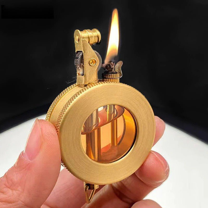 CLASSIC TIME – Briquet à kérosène en métal rétro au design vintage