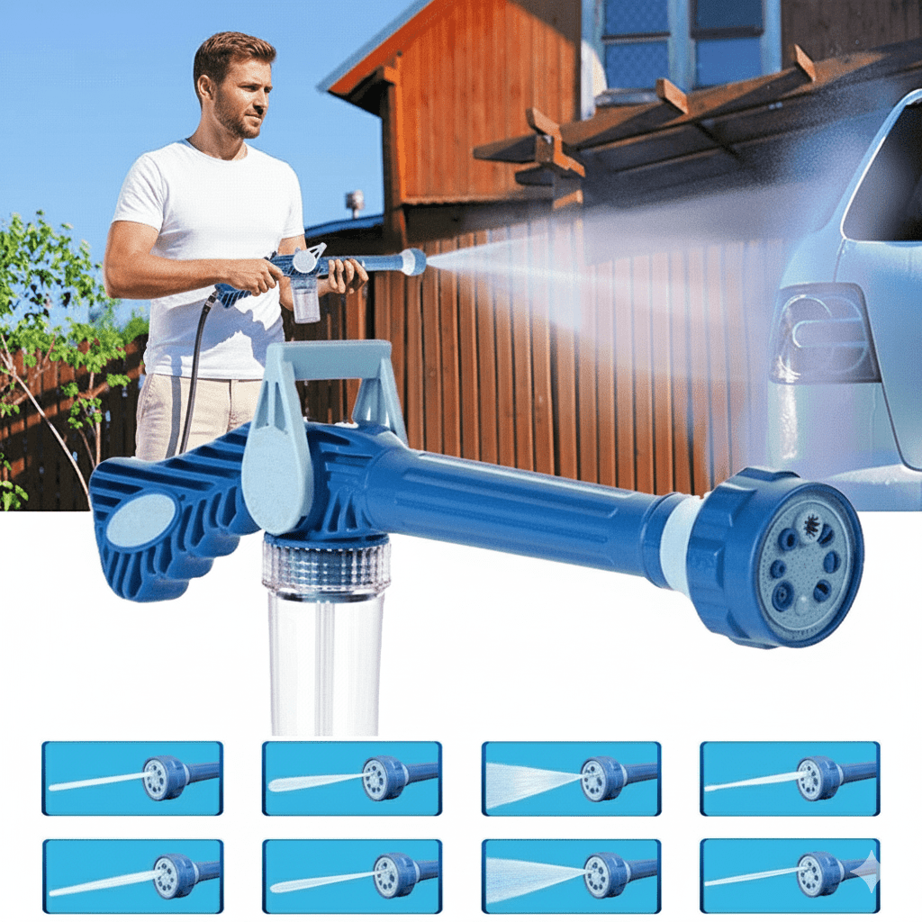 CLEANSTREAM – Hogedruk waterpistool met zeepdispenser