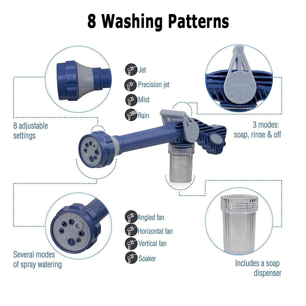 CLEANSTREAM – Hogedruk waterpistool met zeepdispenser