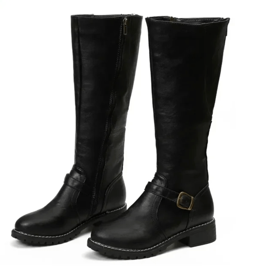 Emma - Black Women's Boots with Non-Slip Grip and Comfort Gel Sole 4