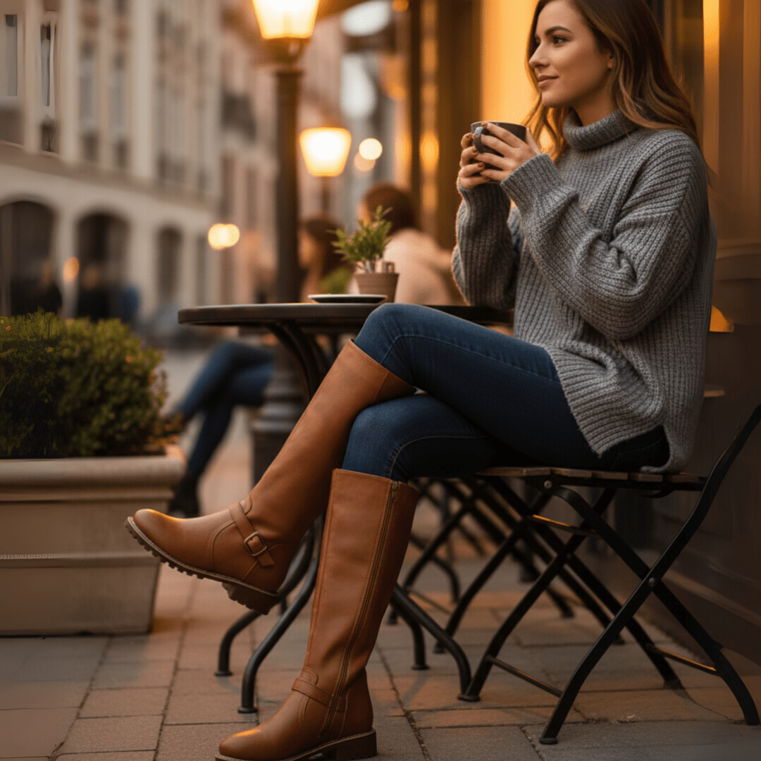 CLOUDSTEP – Dames Trendy Laarzen met Gelzool en Antislip Grip