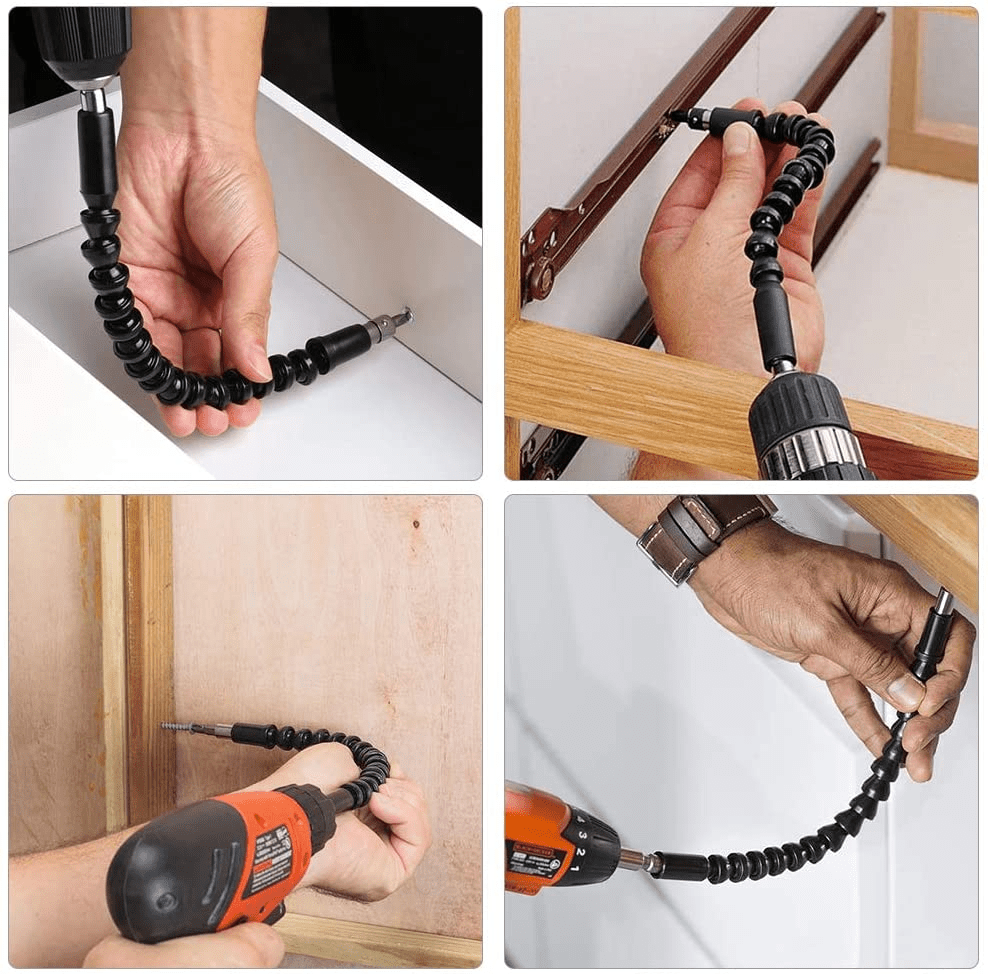 Flexible Cobra Drill Extension for Tight Spaces – Versatile Tool for Drilling and Screw Driving-3