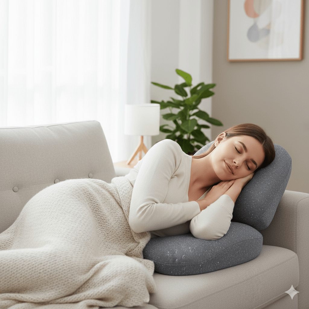 COCCYXCARE – Almofada Ortopédica para Assento com Suporte para Costas, Cóccix e Ancas