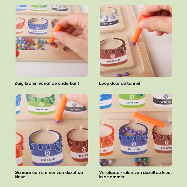 Colorquest Magnetisch Leerbord - Educatief Kleur- en Teldoolhof voor Kinderen