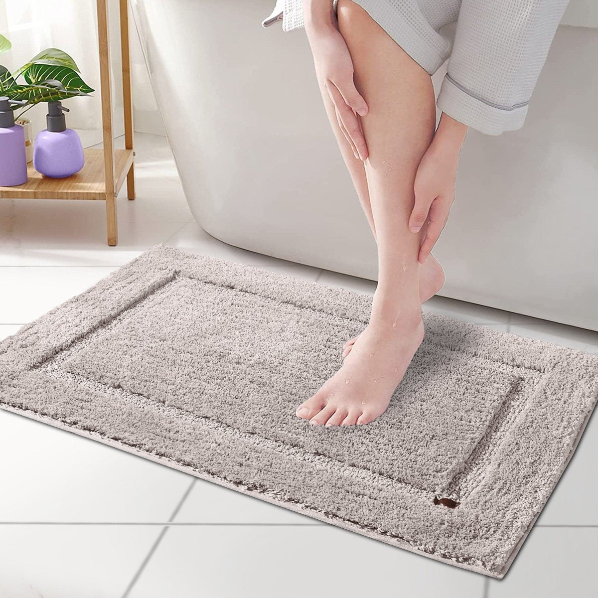 LuxeHaven Superba Floor Comfort Mat | Soft non-slip rug for bathroom, kitchen, and pet areas